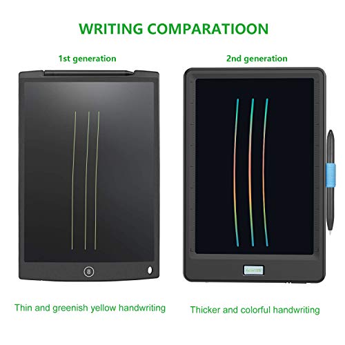 Upgraded 10 Inch Writing Board Colorful Version with Lock Function Erasable Electronic Doodle and Scribble Board Magnetic Drawing MeMO Notes Taking Comes with 1 Lanyard for Kid & Adults - Thumbnail 3
