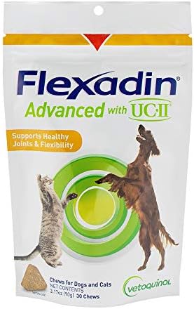 Vetoquinol Flexadin Advanced with UC-II for Dogs & Cats for Joint & Hip Support and Joint Mobility