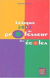Lexique 2002 du professeur des écoles