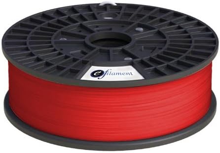 eFilament 1.75mm Red ABS 3D Printer Filament / 1kg (2.2 LBS) Spool