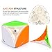 D-FantiX Qiyi Ivy Cube Stickerless Qiyi Mofangge Skewb Cube Leaf Cube Puzzle Toy