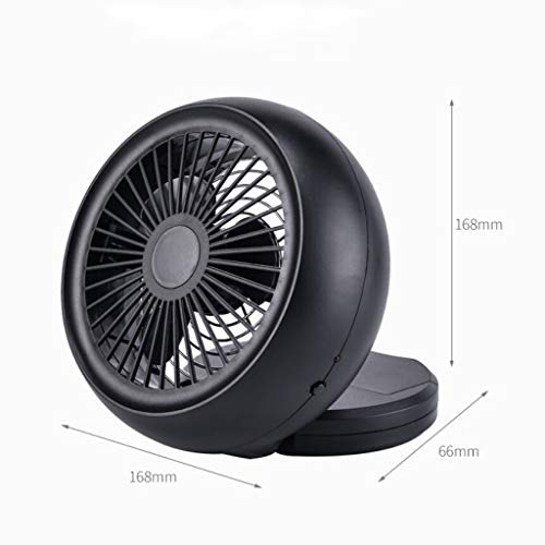 ❤Ywoow❤❤ , USB Mini Table Desk Personal Fan Portable Cooling Fan for Office Home School BK