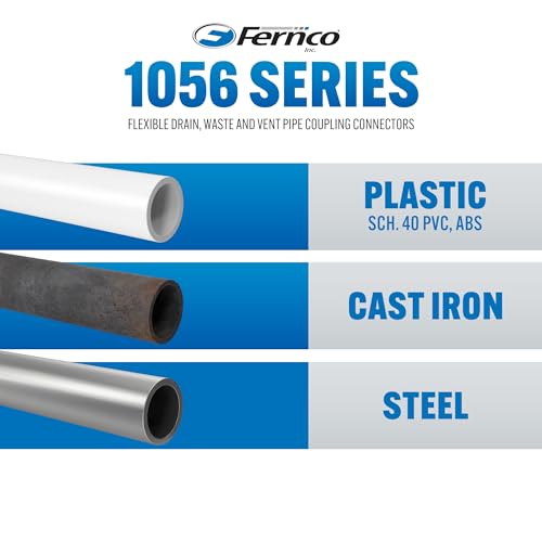 Fernco 1056-22 Flexible Pipe Coupling 2” CI/Plastic/Steel to 2” CI/Plastic/Steel photo 12