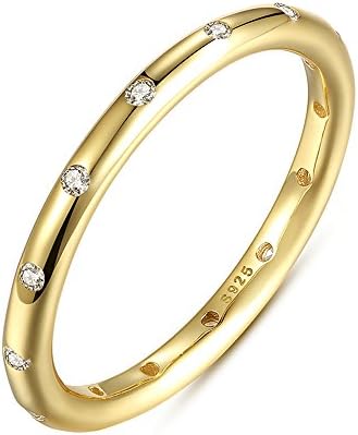 FF Fashion ring Sterling Silver Droplets Stackable Finger Ring Fine Jewelry for Women Wedding Rings (7)