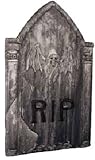 Scary Skeleton Bat Halloween Tombstone Prop