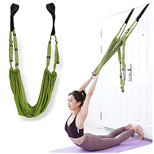 Professionele Aerial Yoga Hangmat, Yoga Stretch Band, Aerial Yoga Swing, Dansassistent Trainingsapparaat groen - Image 4