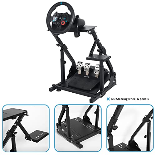 Anman Racing Wheel Stand PRO Fit for Logitech G27/G29/G920 Fanatec Thrustmaster Adjustable