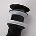 Ownace Bathroom Faucet Vessel Vanity Sink Pop Up Drain Stopper Without Overflow Solid Brass Black Color