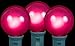 Novelty Lights 25 Pack G40 Pink Outdoor Globe Bulbs, Light Bulbs Glass Incandescent Bulbs with 3000 Hour Lifespan, Globe String Lights Replacement Bulbs