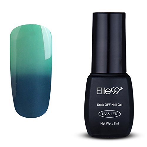 Elite99 Temperature Color Change Nail Polish, Thermal Color-Changing UV LED Soak Off Nail Art Gel Polish, Professional Salon Manicure Pedicure 7ML 5711 Elite99 Temperature Color Change Nail Polish, Thermal Color-Changing UV LED Soak Off Nail Art Gel Polish, Professional Salon Manicure Pedicure 7ML 5711