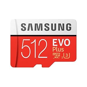 Samsung Memorie MB-MC512GA EVO Plus Scheda microSD da 512 GB, UHS-I U3, Fino a 100 MB/s, con Adattatore SD