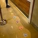 Paw Prints Floor Decals Stickers Classroom Line Up Floor Decal Back to School Decoration
