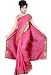Indian Women's Traditional Art Silk Saree Sari Drape Top Veil fabric Pink