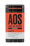 Art of Sport Men’s Deodorant Clear Stick, Compete Scent, Aluminum Free, Made with Matcha, 2.7oz