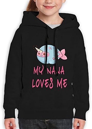 JJLS My Nana Loves Me Long Sleeve 3D Digital Print Pullover Hoodie Sweatshirt For Young Unisex Kid