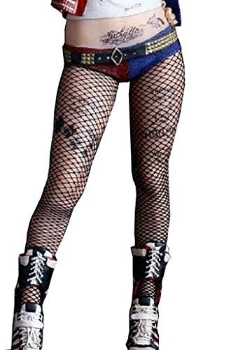 Legisdream Stockings Black Net Sexy Woman Accessory for Every Occasion