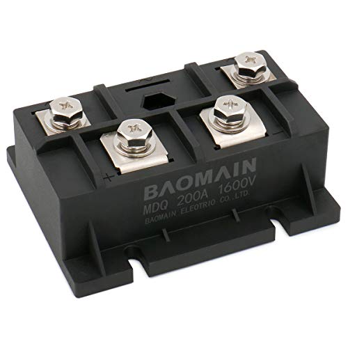 Baomain Bridge Rectifier MDQ-200A 200A 1600V Full Wave Diode Module Single Phase