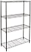 AmazonBasics 4-Shelf Shelving Storage Unit, Metal Organizer Wire Rack, Black (36L x 14W x 54H) primary