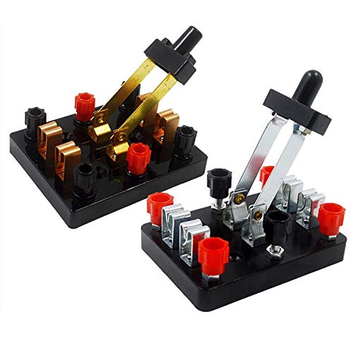 SPDT Switch Knife Switch Double Pole Double Throw for Physical Electricity Experiment Kit