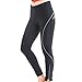 4ucycling Lambda Women's Black Foam Gel Padded Spring/Summer Cycling Compression Pants Tights