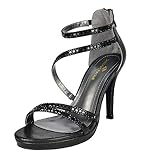 DREAM PAIRS Women's Show High Heel Dress Pump Sandals