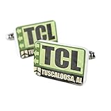 Cufflinks Airportcode TCL Tuscaloosa, AL Porcelain