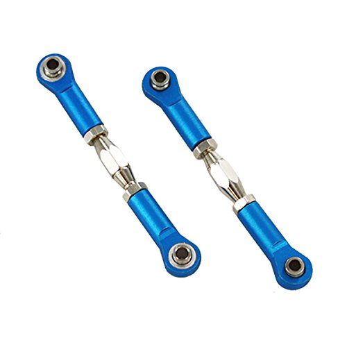 Redcat Racing Turnbuckle with Machined Aluminum Rod Ends Requires s154 and 02102 Screws for Installation (2 Piece/Same as 166617), Blue