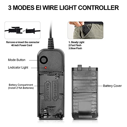 HOPOCO 2 Pack Halloween LED Mask Purge Mask Light-Up Scary Mask for Festival Cosplay Halloween Costume Masquerade Parties, Carnival, Masquerade Mask for Women & Men, Kids & Adult Scary Halloween Mask
