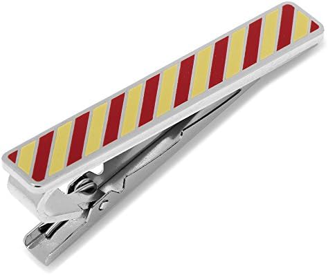 Ox and Bull Trading Co. Varsity Stripes Garnet and Gold Tie Clip
