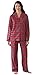 PajamaGram Women's Stewart Plaid Cotton Flannel Boyfriend Pajamas