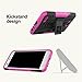 Yiakeng Compatible for LG X Charge Case, LG X Power 2 Case, LG Fiesta LTE Case, Shockproof Silicone Protective with Kickstand Hard Phone Cover for LG X Charge (Purple)