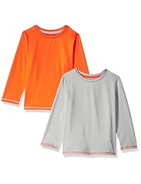 Camiseta básica básica de manga larga para niños   Essentials, paquete de 2