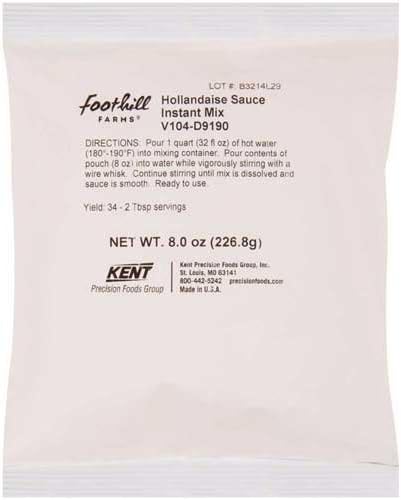Foothill Farms Hollandaise Sauce Instant Mix, 8 Ounce -- 8 per case.