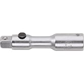 Stahlwille 11011001 QuickRelease Extension No. 405QR, 1/4" Square Drive, Size 2, with QuickRelease safety lock, Chrome Plated Finish, Length 54mm, Made in Germany