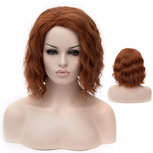 Black Widow Cos Anime Wig The Avengers Alliance Cos Short Hair Full Wigs - Image 4