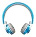 LilGadgets Untangled PRO Kids Premium Wireless Bluetooth Headphones with SharePort (Children) - Blue