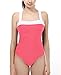 Vintage One Piece Bathing Suits Swimsuit Push Up Swimwear for Women Cute Pink M