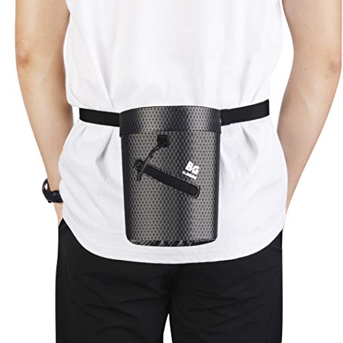 BG Climbing Chalk Bag with Zippered Pocket and Elasticated Waistband Designed for Climbing, Bouldering or Big Wall