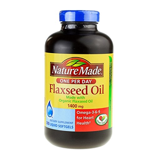 Nature Made Flaxseed Oil 1400 Mg Omega 369 300 Liquid Softgels