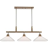 Uttermost Brookdale - 3 Light Linear Chandelier - 43.88 inches Wide by 13 inches deep