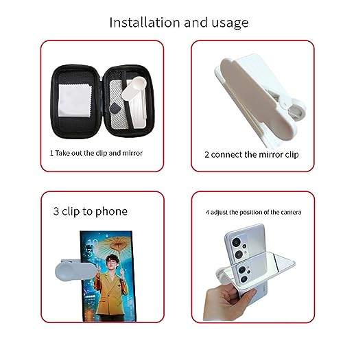OCXITI Smartphone Camera Mirror Reflection Clip Kit, Smartphones