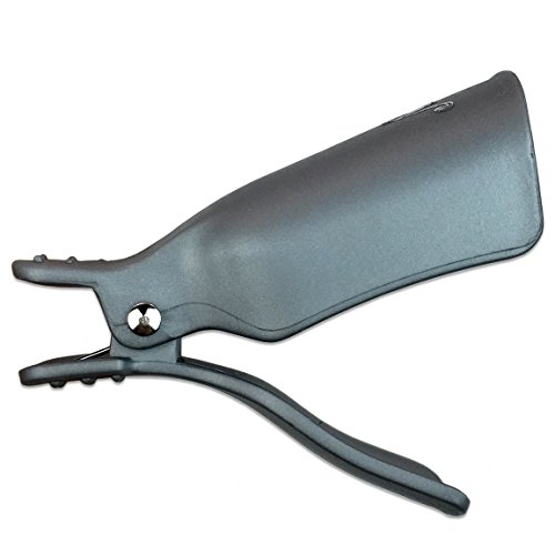 Pana 10 Pcs High Quality Reusable Acrylic Nail Soak Treatment UV Gel Polish Remover Clip Cap Manicure Tool (Silver Color)