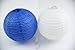2023 Graduation Party Decorations Navy Furuix White Navy Blue Paper Lanterns Mixed Package for Navy Blue Themed Party Wedding, Bridal Shower Decor Baby Shower Decoration 2023 Graduation Party Supplies