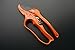Professional Pruning Shears By APRIL 14TH - Ratchet Mechanism, Sharp Tree Trimmers Secateurs Hand Pruner Clippers with Safety Lock - Great for Weak Hands (orange)