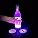 Glowseen LED Glow Wine Bottle Light Sticker Glorifier Bottle Coaster -Pink (6-Pack)