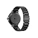 Balerion-Adjustable Solid Stainless Steel Band with Durable Folding Clasp for Withings Steel HR 36MM-Steel Black 36MM
