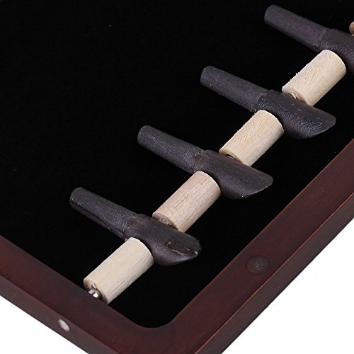 image for Yibuy Elegant Maroon Durable Bassoon Reed Box Holder Protector for 9 R