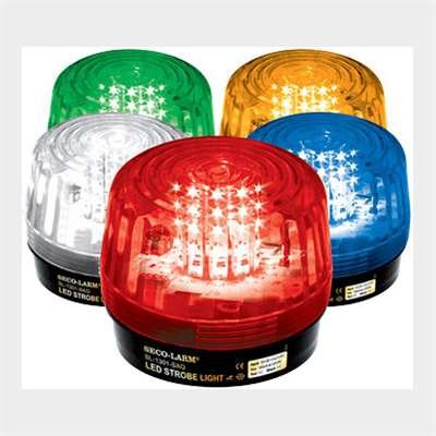 Seco-Larm Enforcer LED Strobe Light with Built-in Programmable Siren, Clear (SL-1301-SAQ/C)