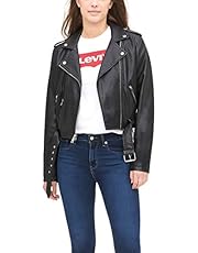 Levi's Women's Faux Leather Belted Motorcycle Jacket (Standard and Plus Sizes)