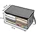 Shonlinen Foldable Storage Bag Home Clothes Dustproof Moisture-Proof Storage Box Drawer Organizers Gray